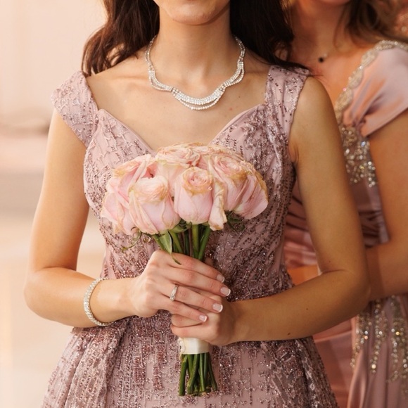 CATWALK COUTURE Lilac Evening Gown From Lebanon - Picture 8 of 9